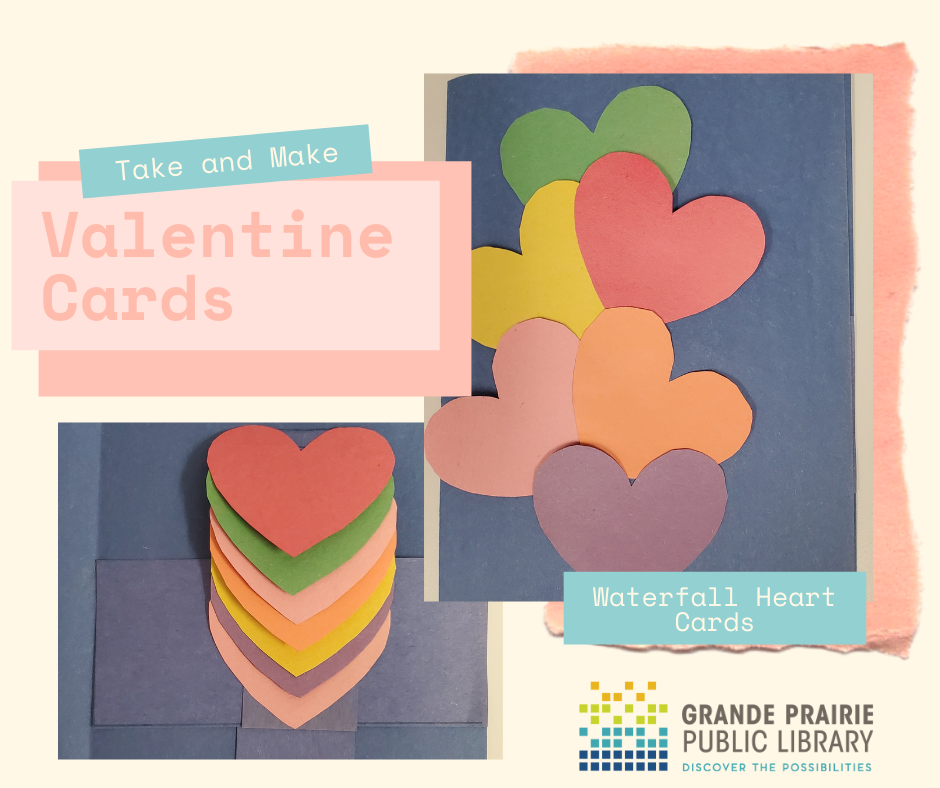 waterfall heart valentine cards