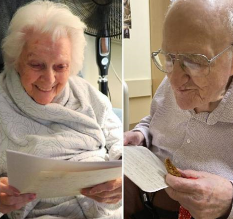 Image of seniors reading letters