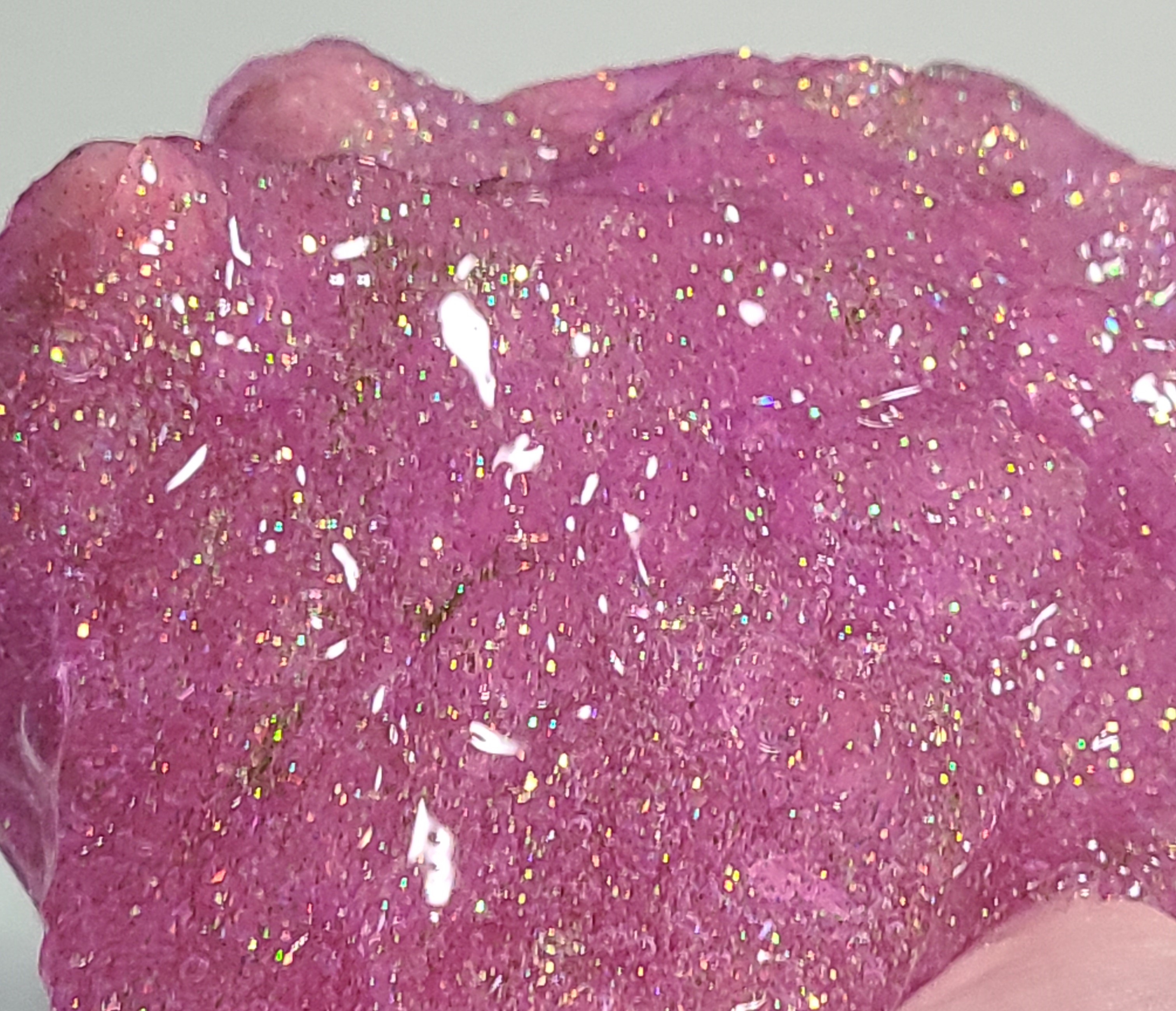 pink glitter slime