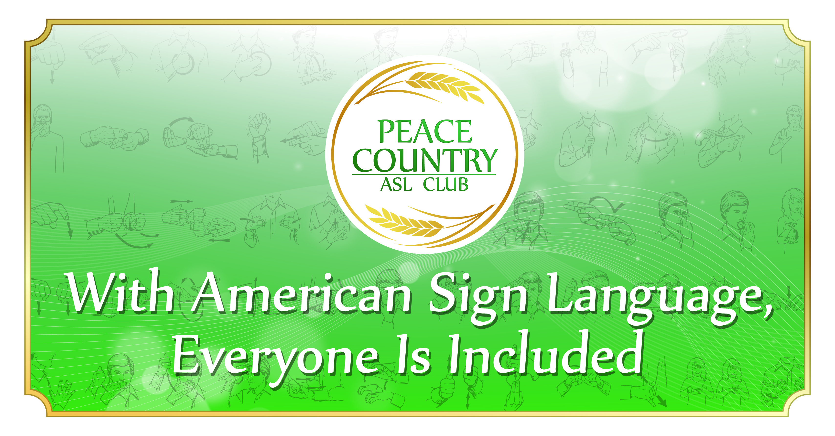 Peace County ASL Club Logo