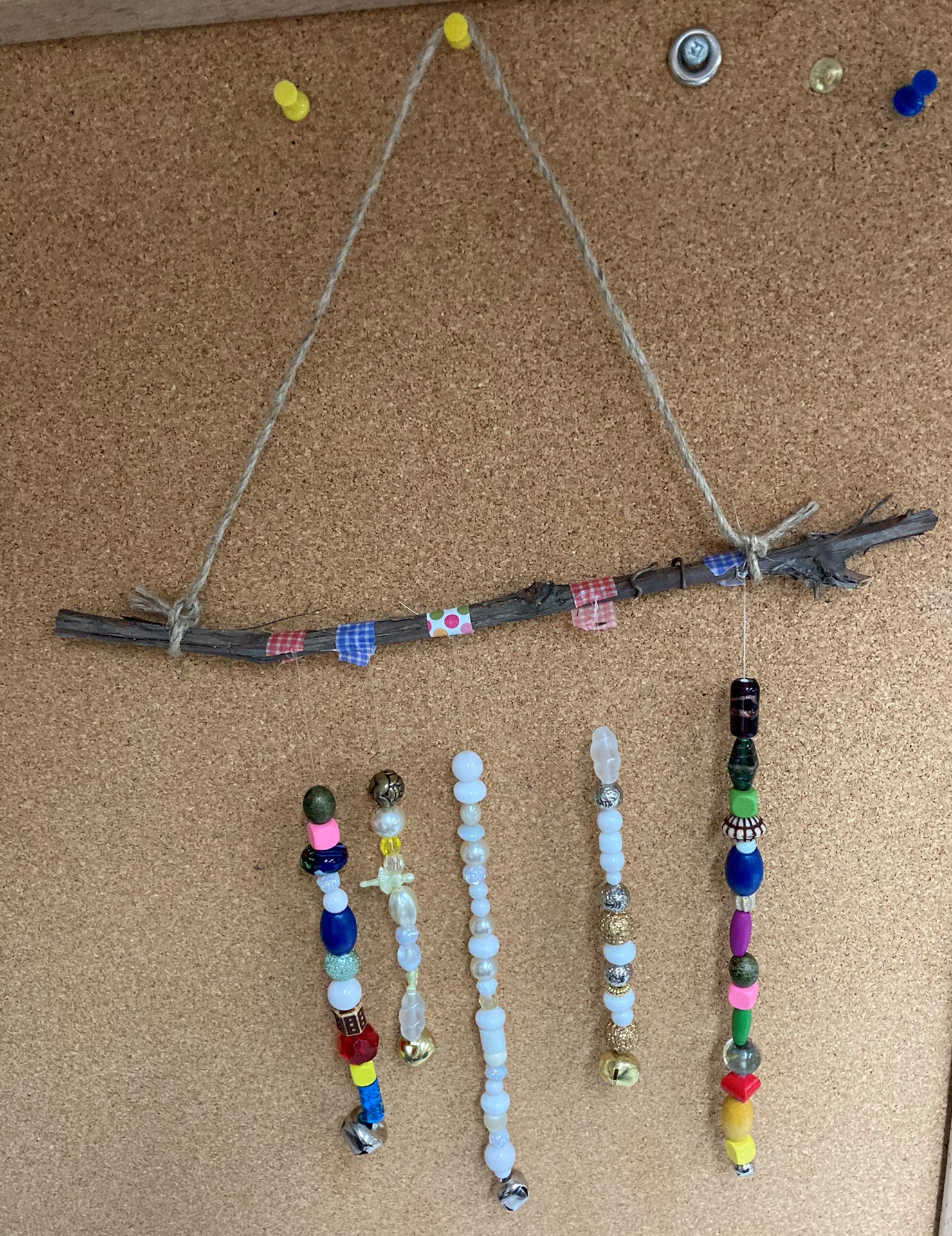 wind chime made of beads