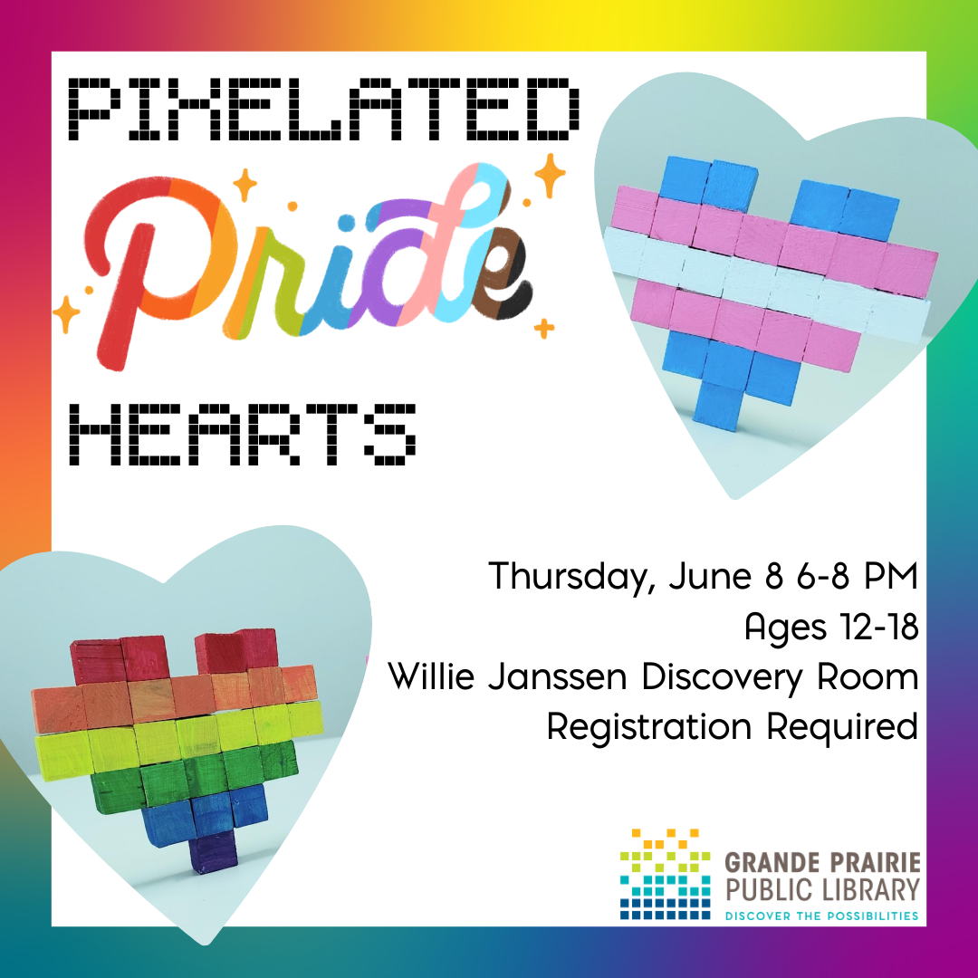 Pixelated Pride Hearts