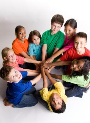 group of children in circle