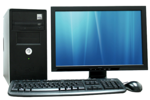 stock photo of desktop computer 