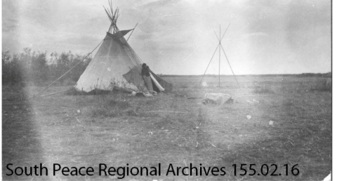 image of teepee from South Peace Regional Arhives