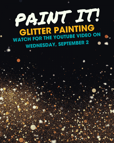 glitter paint poster