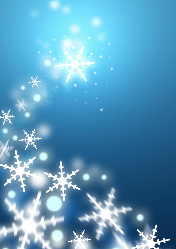 snowflakes on a blue background