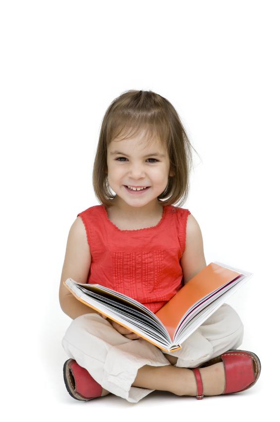 girl reading book